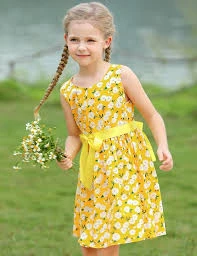 Girl’s Summer Dress – Floral Print (3-8Y)